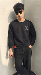 Mens Imported Rabbit Wool Sweater Black R