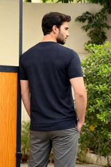 Men’s Black Textured T-Shirt (Last Chance)