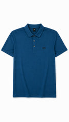 Men’s Royal Blue Solid Valentino Polo Shirt