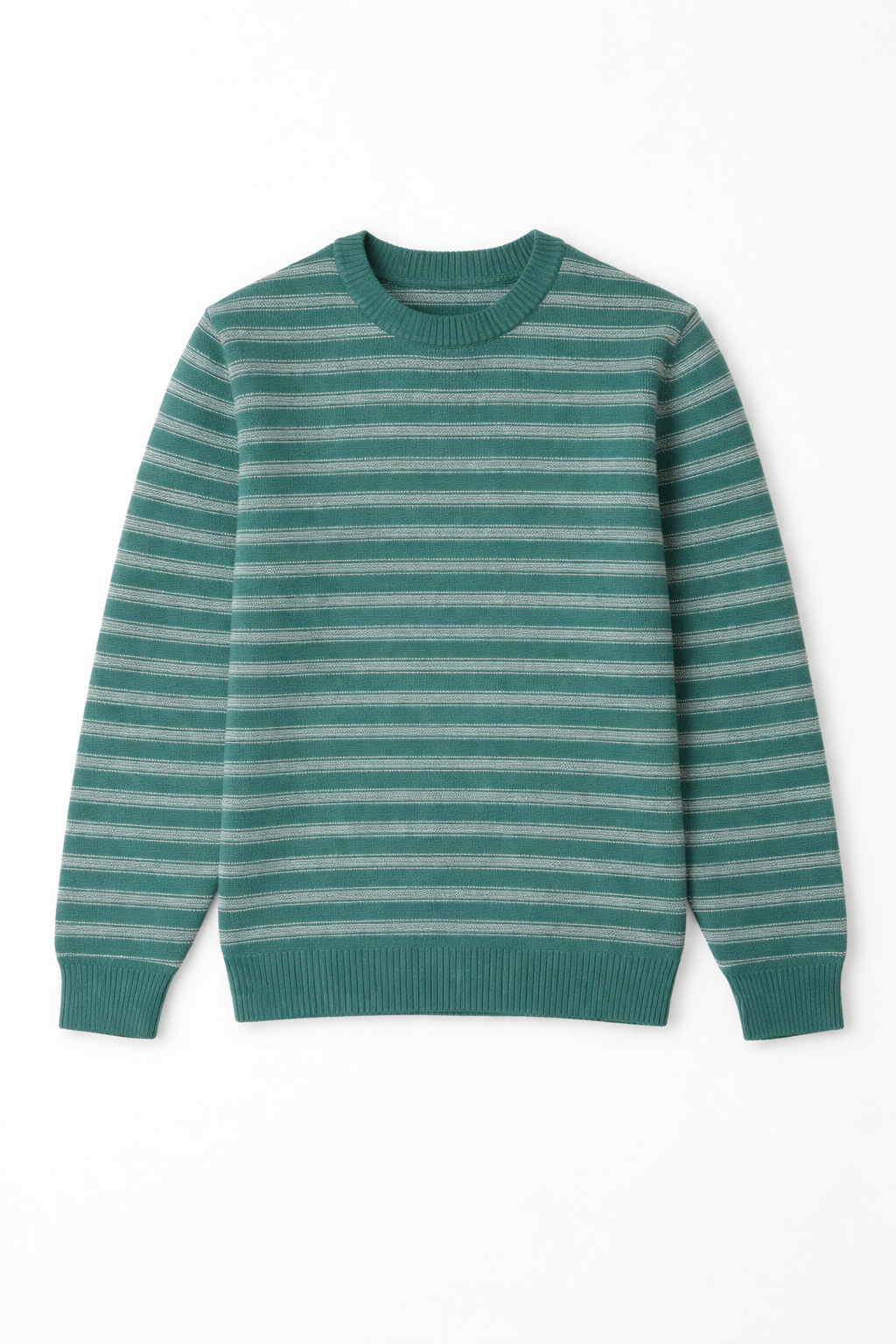 Mens green and white sweater (Last Chance)