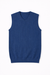 Mens blue sleeveless sweater (Last Chance)