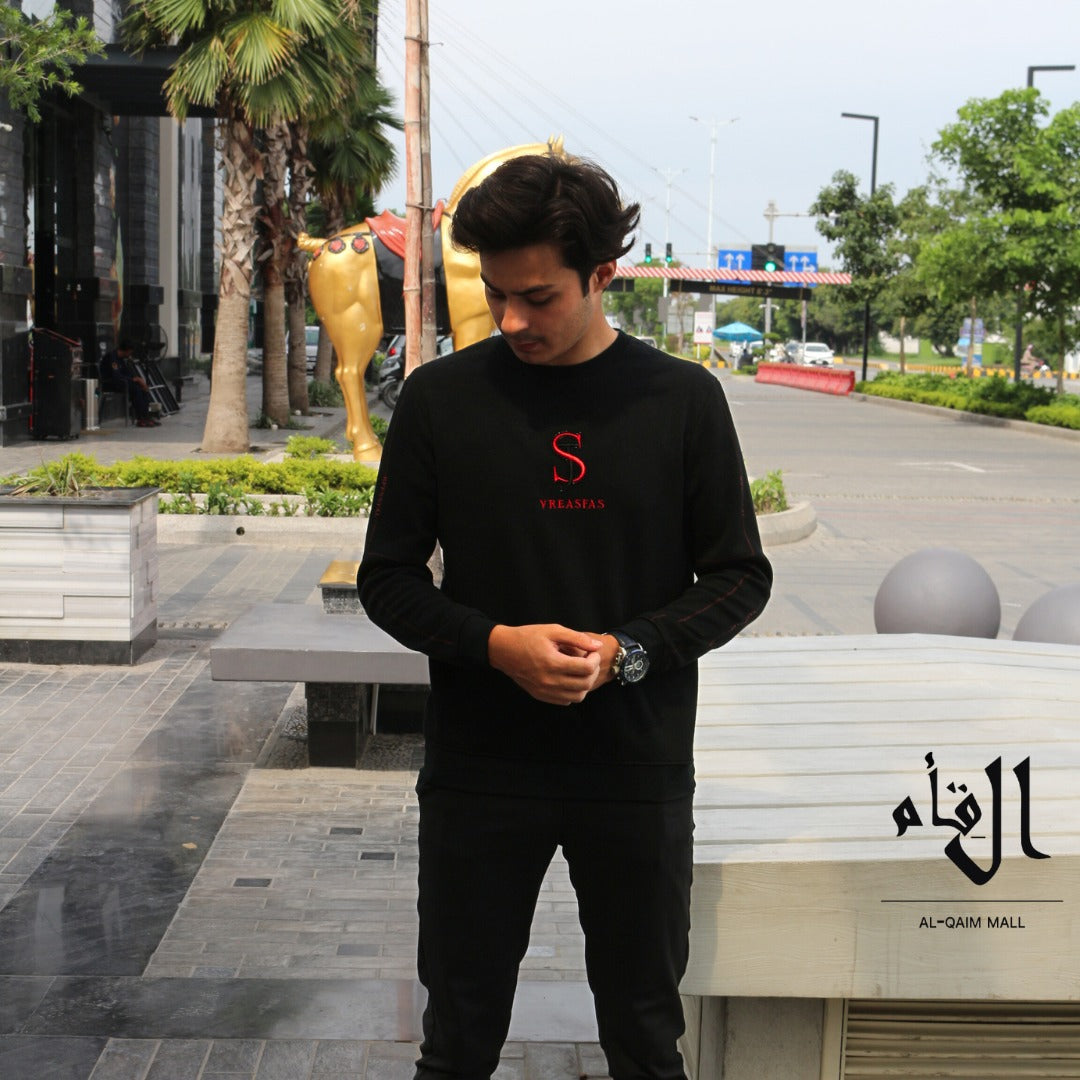 Mens imported black sweater