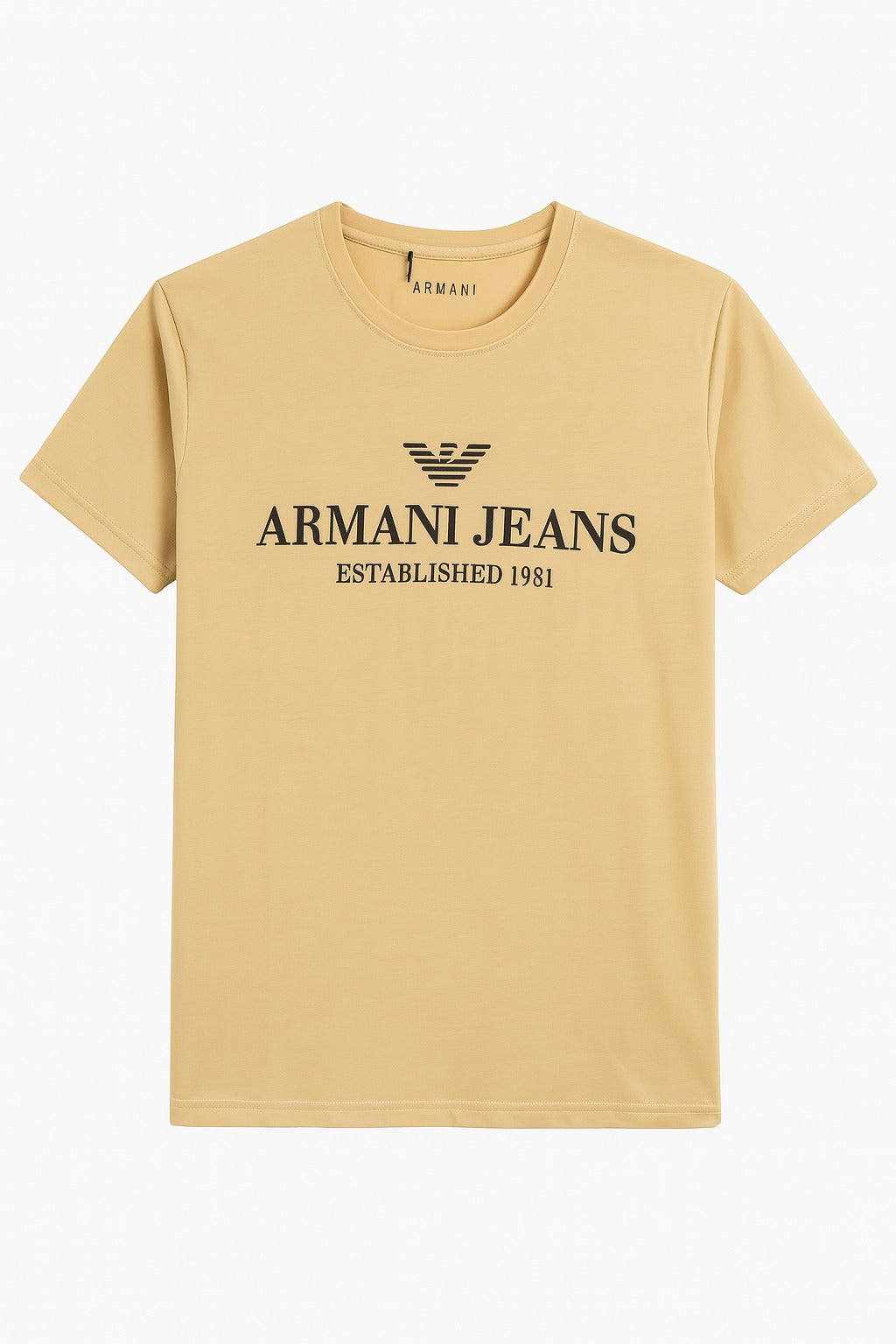 Men’s Peanut brown Armani Tee