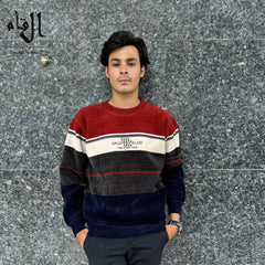 Mens imported red and blue lining  sweater