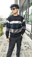 Mens imported blue and gray  lining sweater