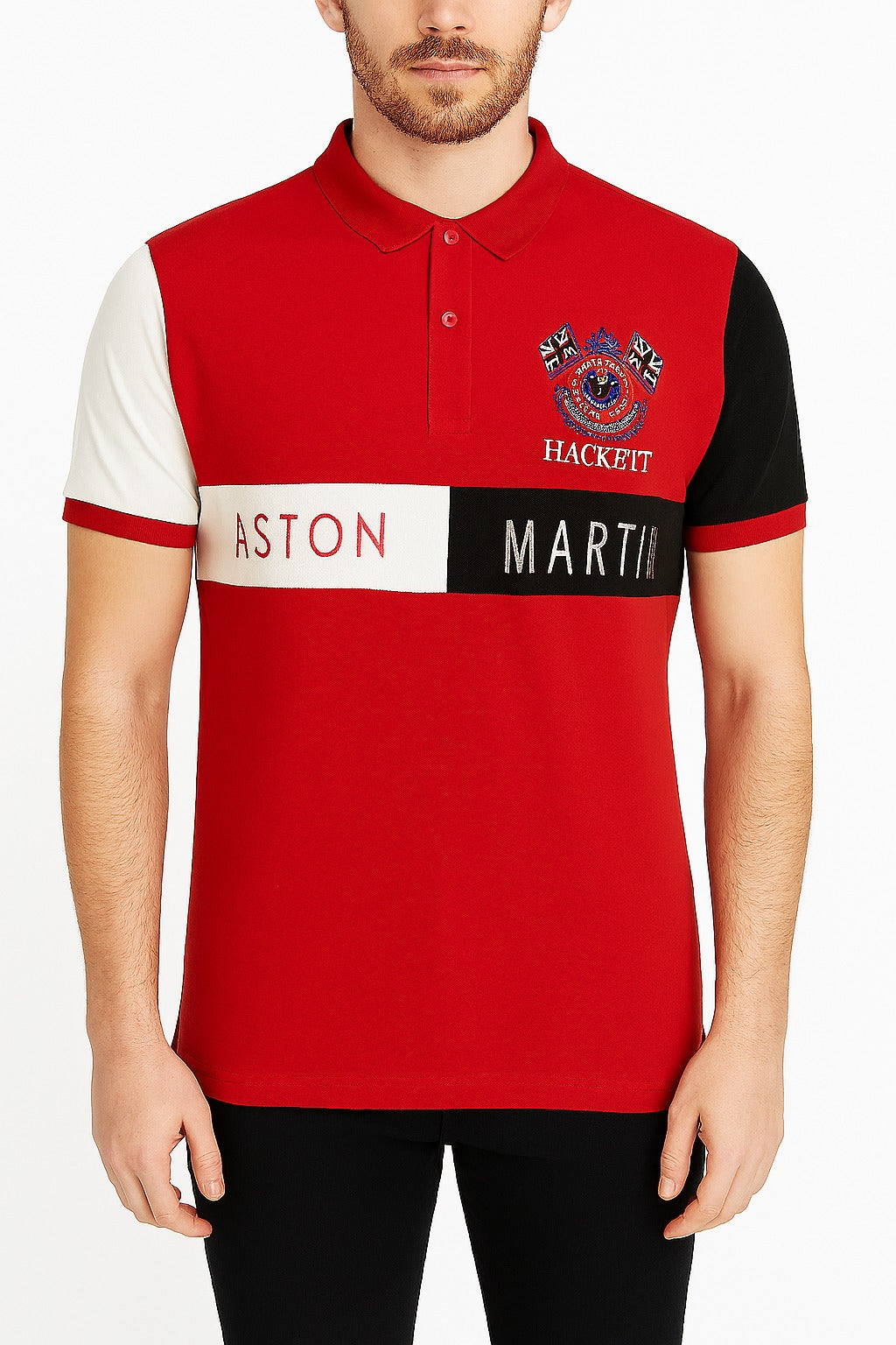 Men’s Red Aston Polo Tee