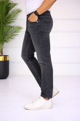 Men’s Dark Gray Random Wash Jeans