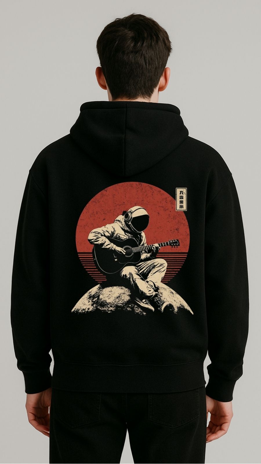 Men’s Astronaut Guitar Fleece Hood