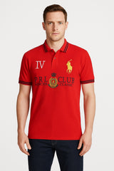 Men’s Red Polo Club Polo Tee