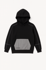 Mens black pocket style hood