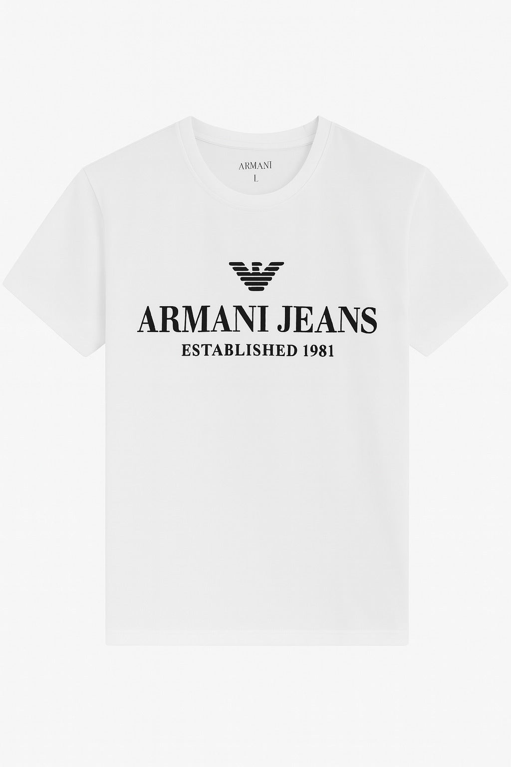 Men’s white Armani Tee