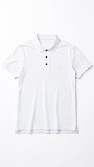 Mens Imported White Solid Polo Shirt