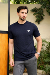 Men’s Black Textured T-Shirt (Last Chance)