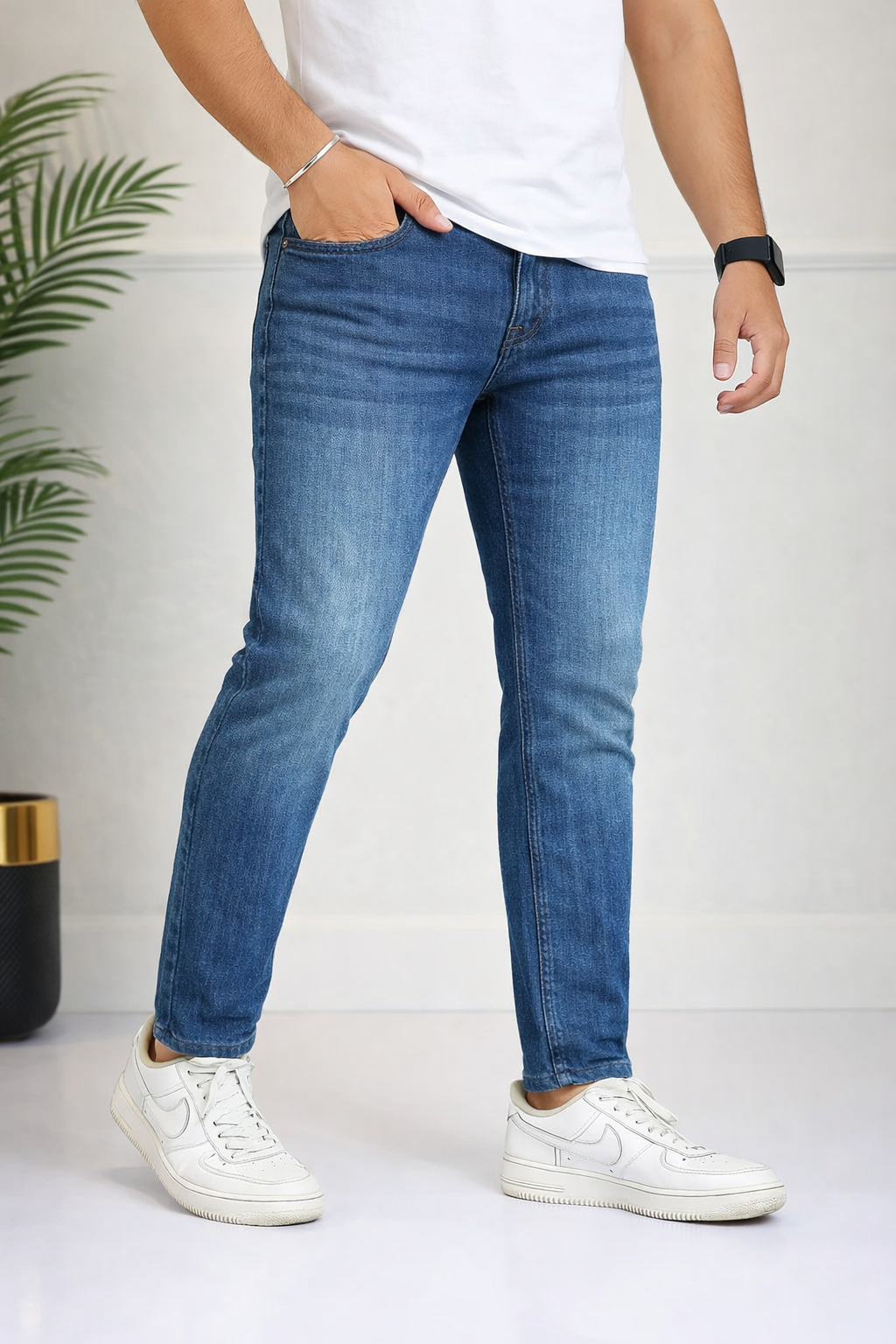 Men’s Mid Blue Denim Pant (Last Chance)