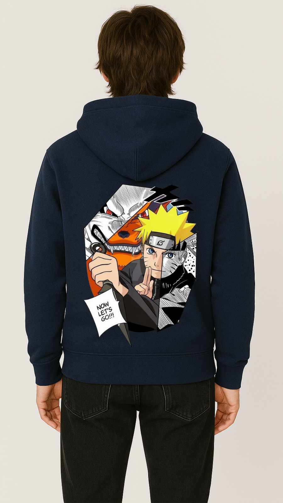 Men’s Naruto Fleece Hood