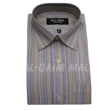 Men’s purple and brown lining formal shirt-pure cotton