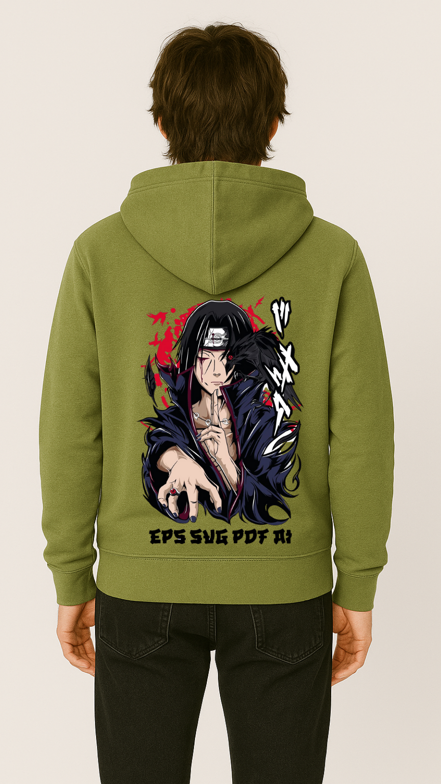 Men’s Itachi Uchiha Fleece Hood
