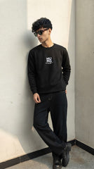 Mens Imported Rabbit Wool Sweater Haug Black