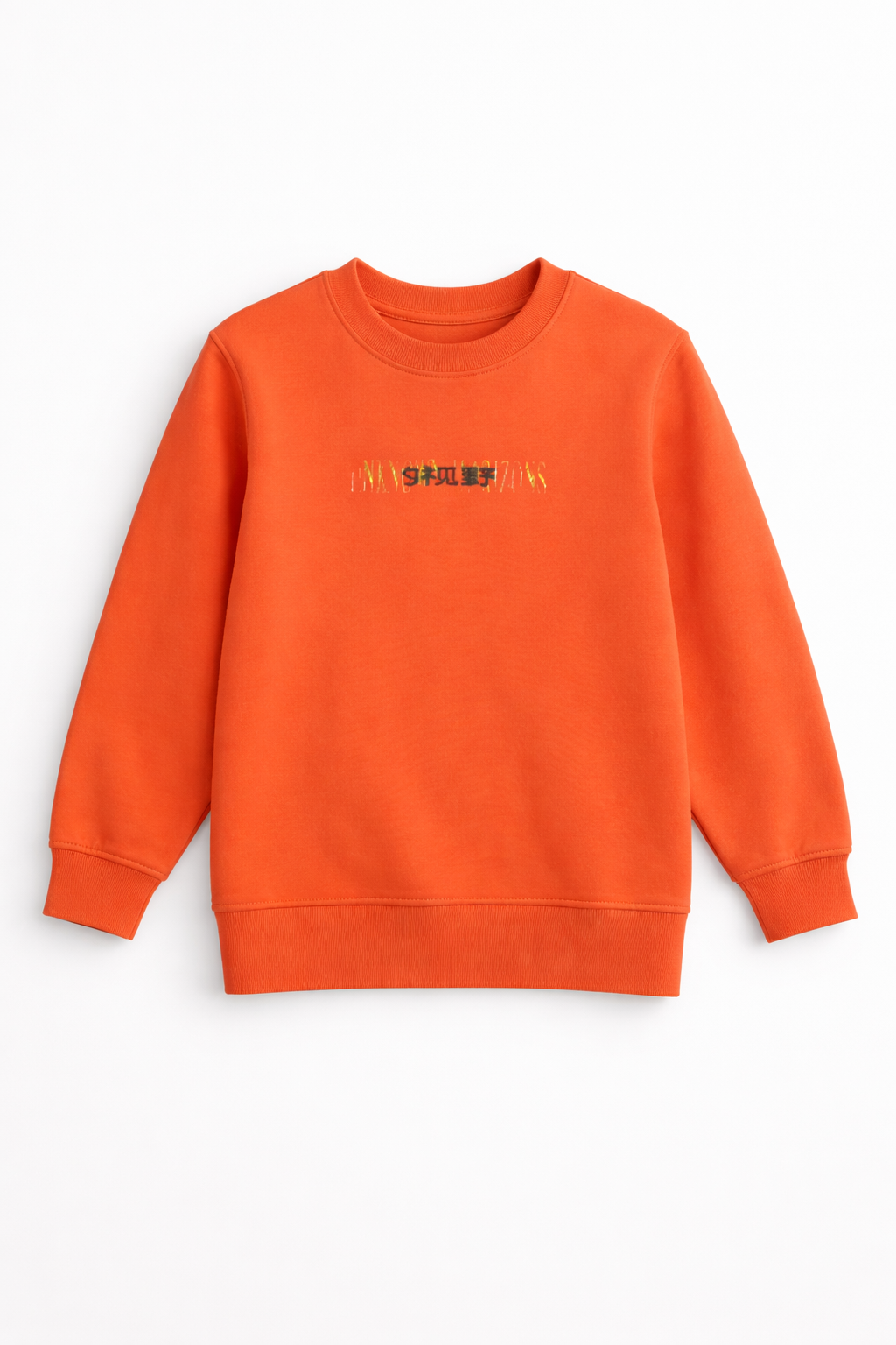 Men's embroidered orange sweatshirt (Last Chance)