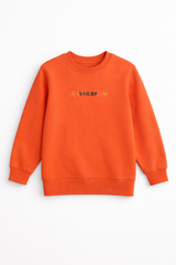 Men's embroidered orange sweatshirt (Last Chance)