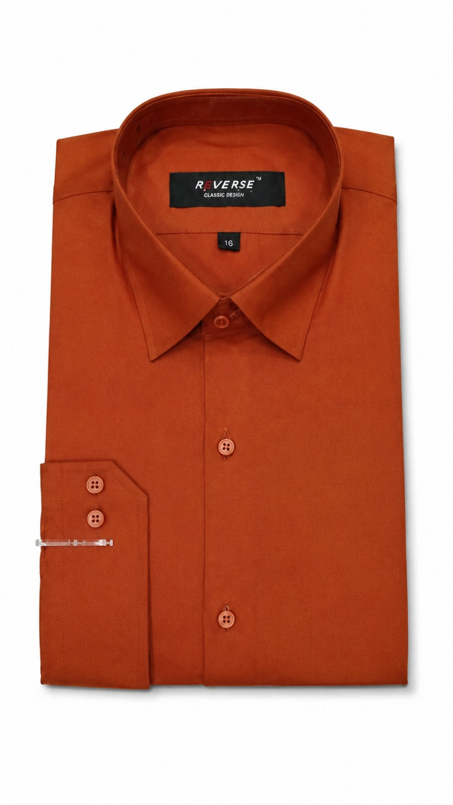 Men’s Rust Orange Formal Shirt