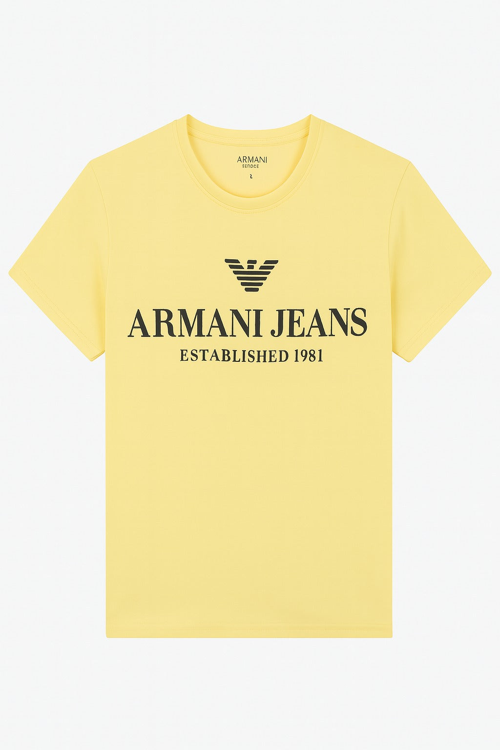Men’s yellow Armani Tee