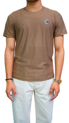 Men's tommy textured brown Imported T-Shirt