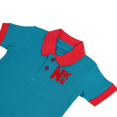 Boys zinc red polo