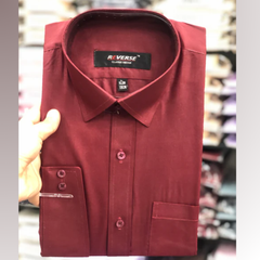 Men Mahroon Formal shirt