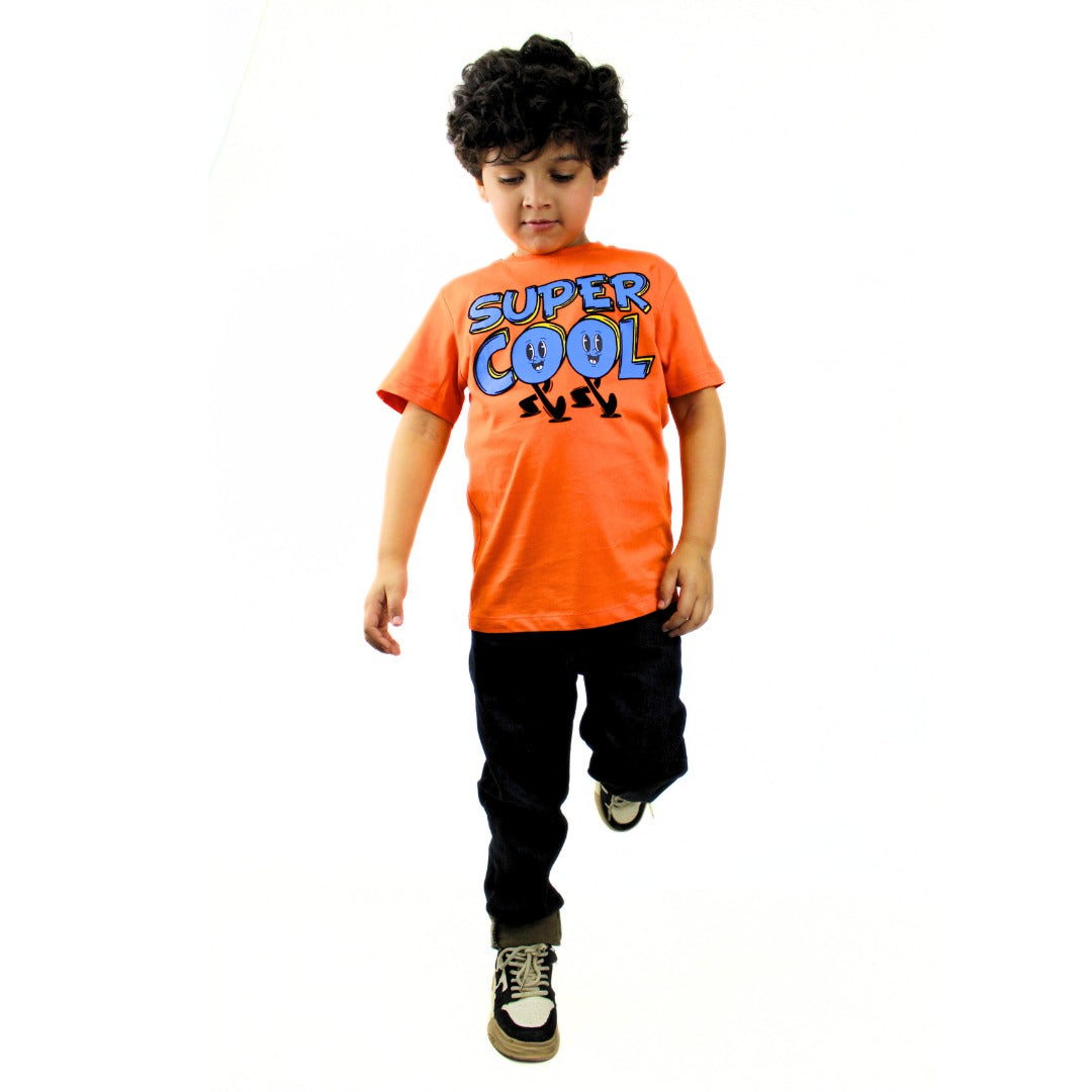 Boys orange super cool T-Shirt