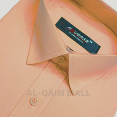 MENS LIGHT ORANGE DRESS SHIRT