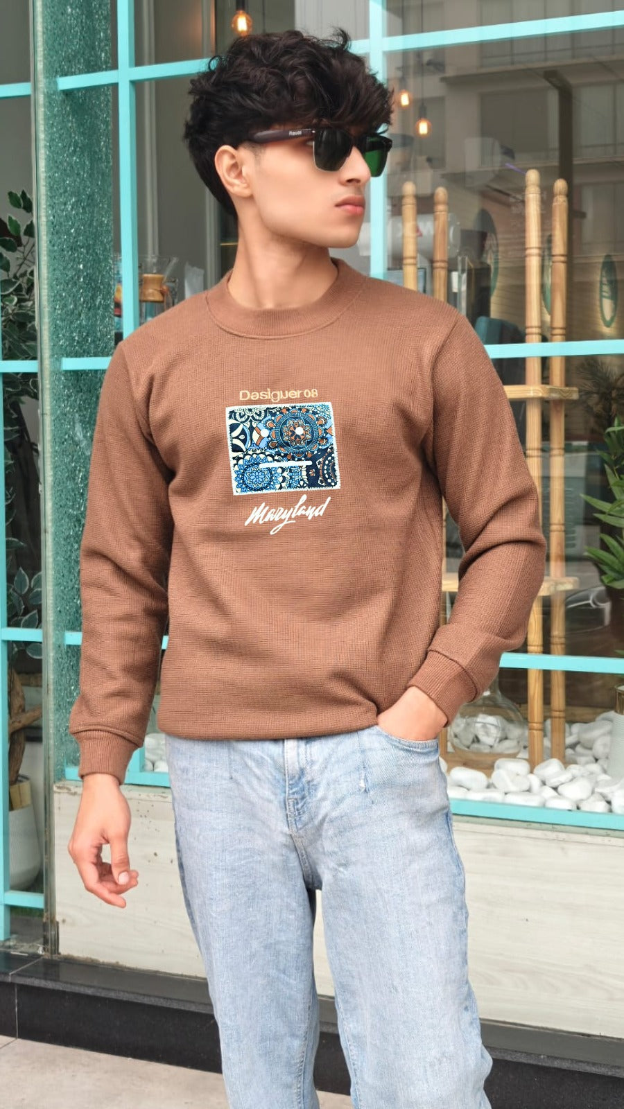 Mens brown marryland sweater