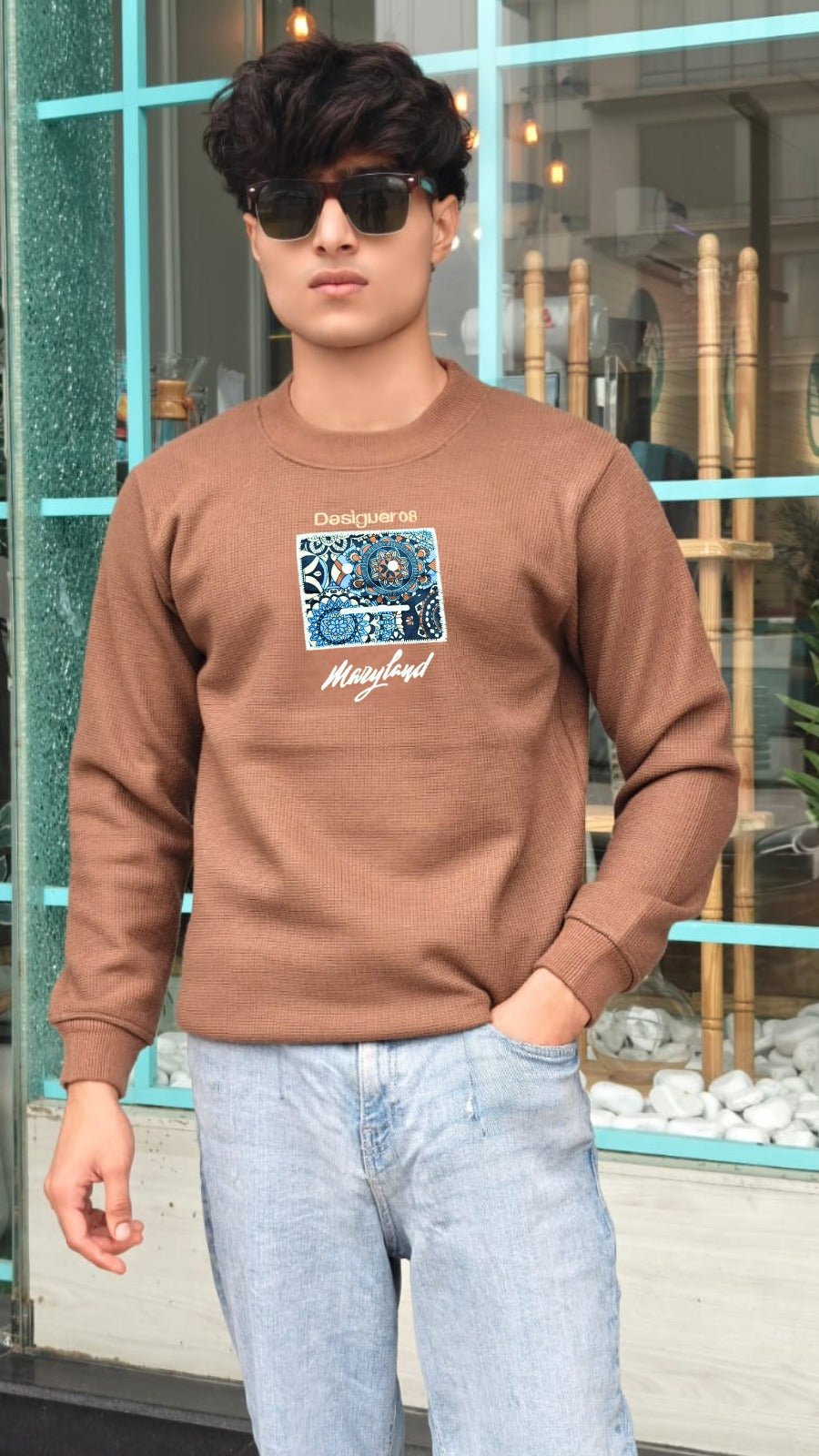 Mens brown marryland sweater