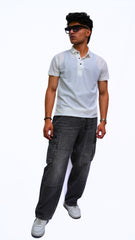 White Textured T-Shirt