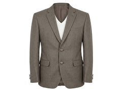 Men's Grey-Brown Imported Wool Casual Coat