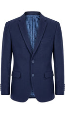 Men's Blue Imported Wool Casual Coat