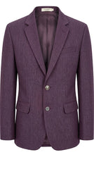 Men's Plum Imported Wool Casual Coat