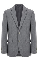 Men's Grey Imported Wool Casual Coat