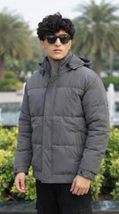 Mens Gray Style Imported Puffer jacket