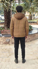 Mens Brown boss Style Imported Puffer jacket