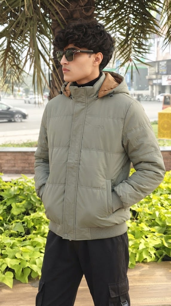 Mens Boss Green Puffer Style Imported Puffer jacket