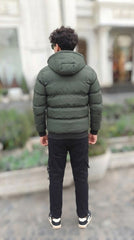 Mens Black Boss Unique Style Imported Puffer jacket