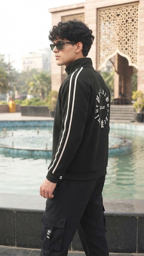 Mens Black Velvet Style Imported Puffer jacket