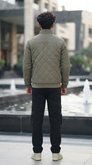 Mens Silver Grey Quilted Style Imported Puffer jacket