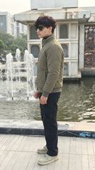 Mens Mehndi Quilted Style Imported Puffer jacket