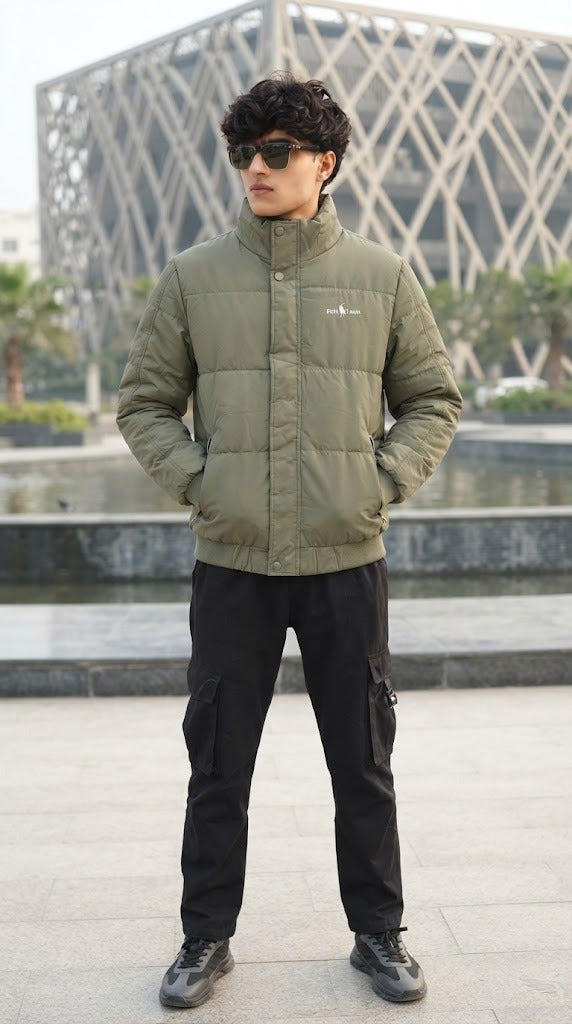 Mens Polo Ralph green Style Imported Puffer jacket
