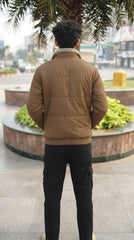 Mens Brown Ralph Lauren Style Imported Puffer jacket