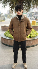 Mens Brown Ralph Lauren Style Imported Puffer jacket