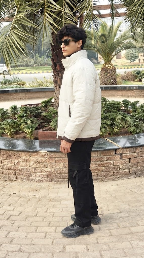 Mens Dark brown Style Imported Puffer jacket