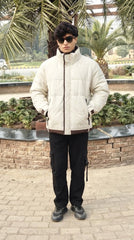 Mens Dark brown Style Imported Puffer jacket